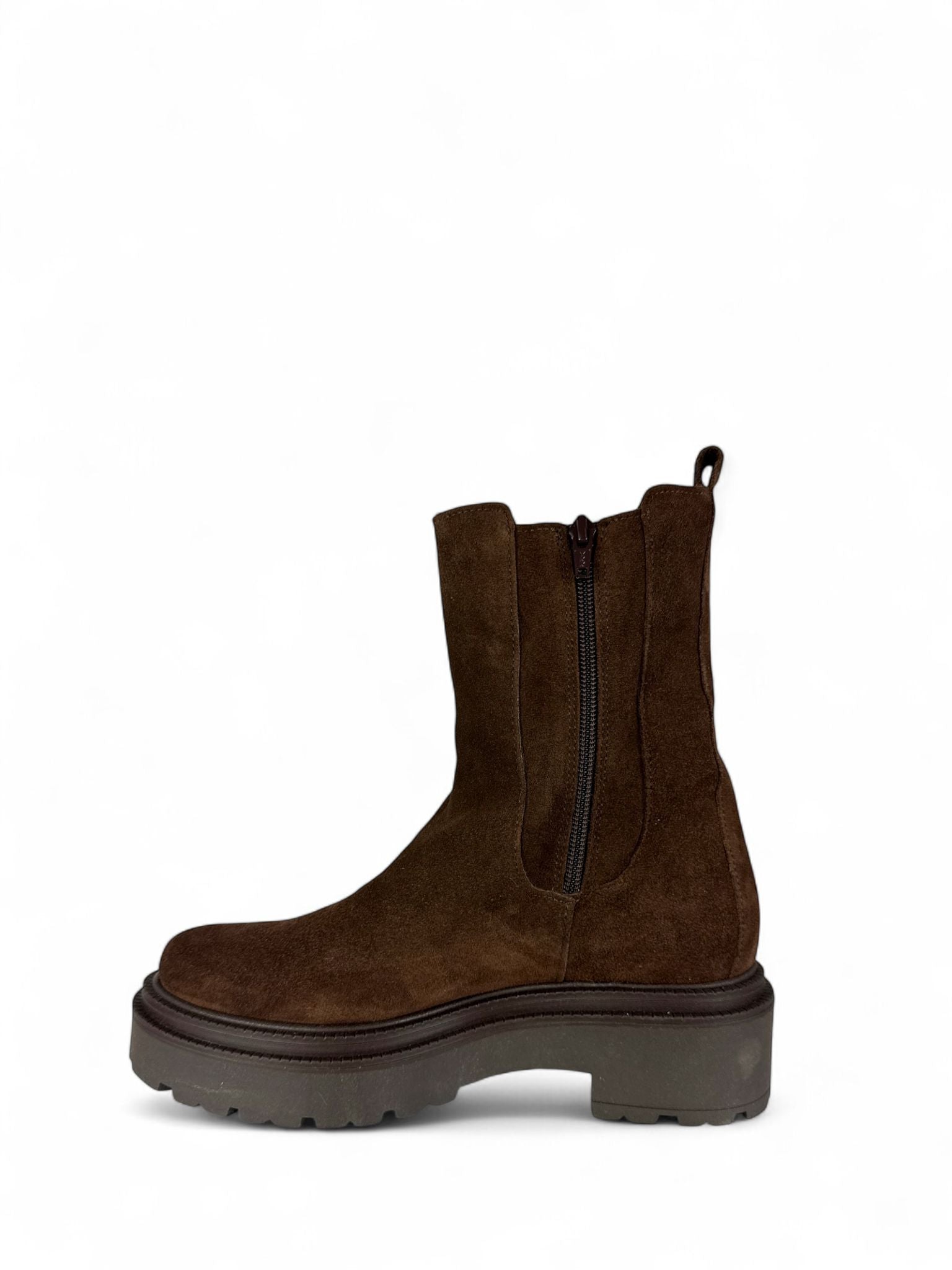 DIVINE FOLLIE Beatles donna con zip interna Crosta testa di moro