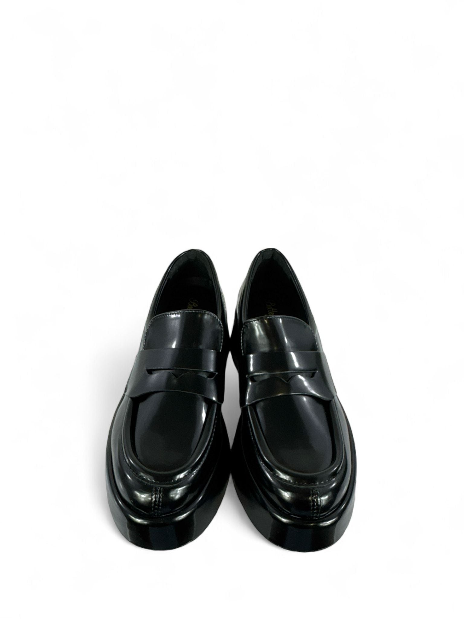 BOTTEGA LOTTI Mocassini modello college in ecopelle e platform nero