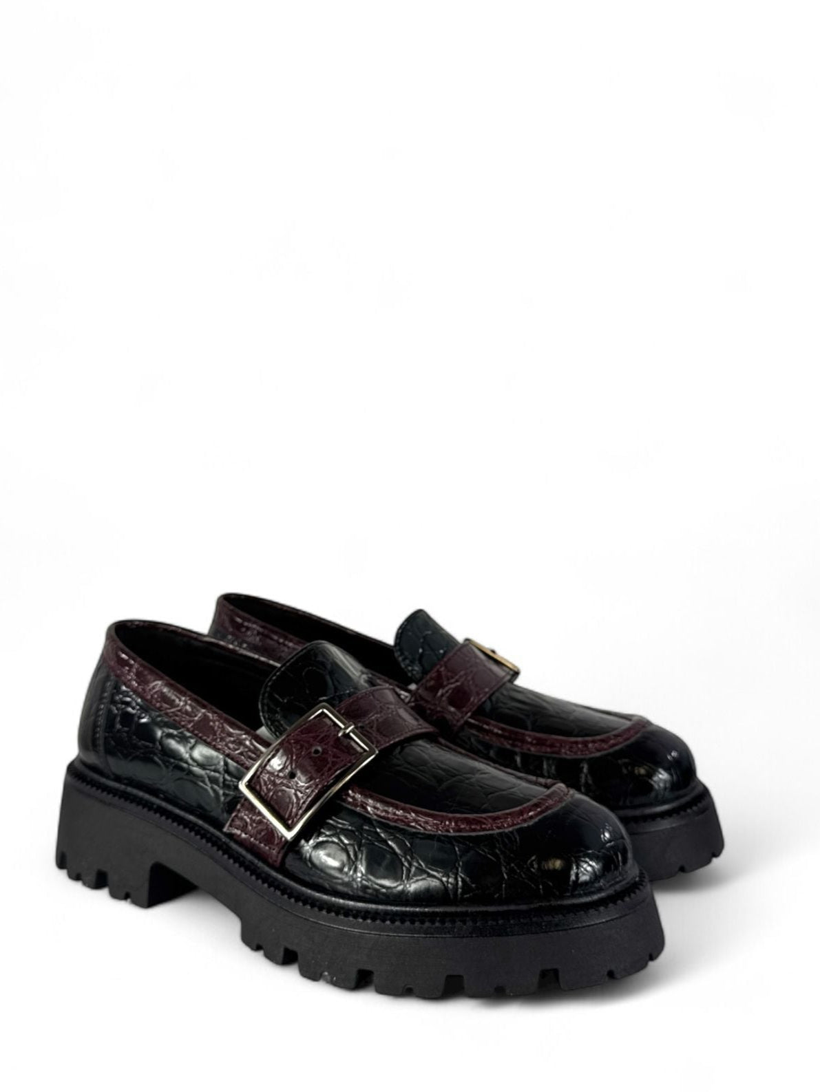 BOTTEGA LOTTI Mocassino donna in ecopelle stampa coccodrillo