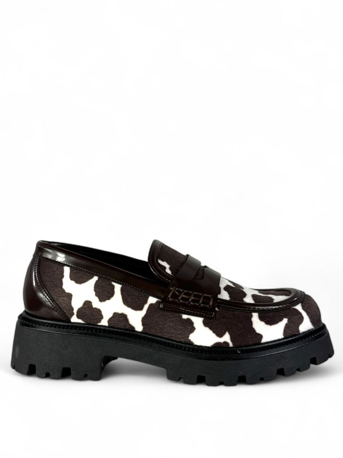 BOTTEGA LOTTI Mocassini donna modello college stampa cow