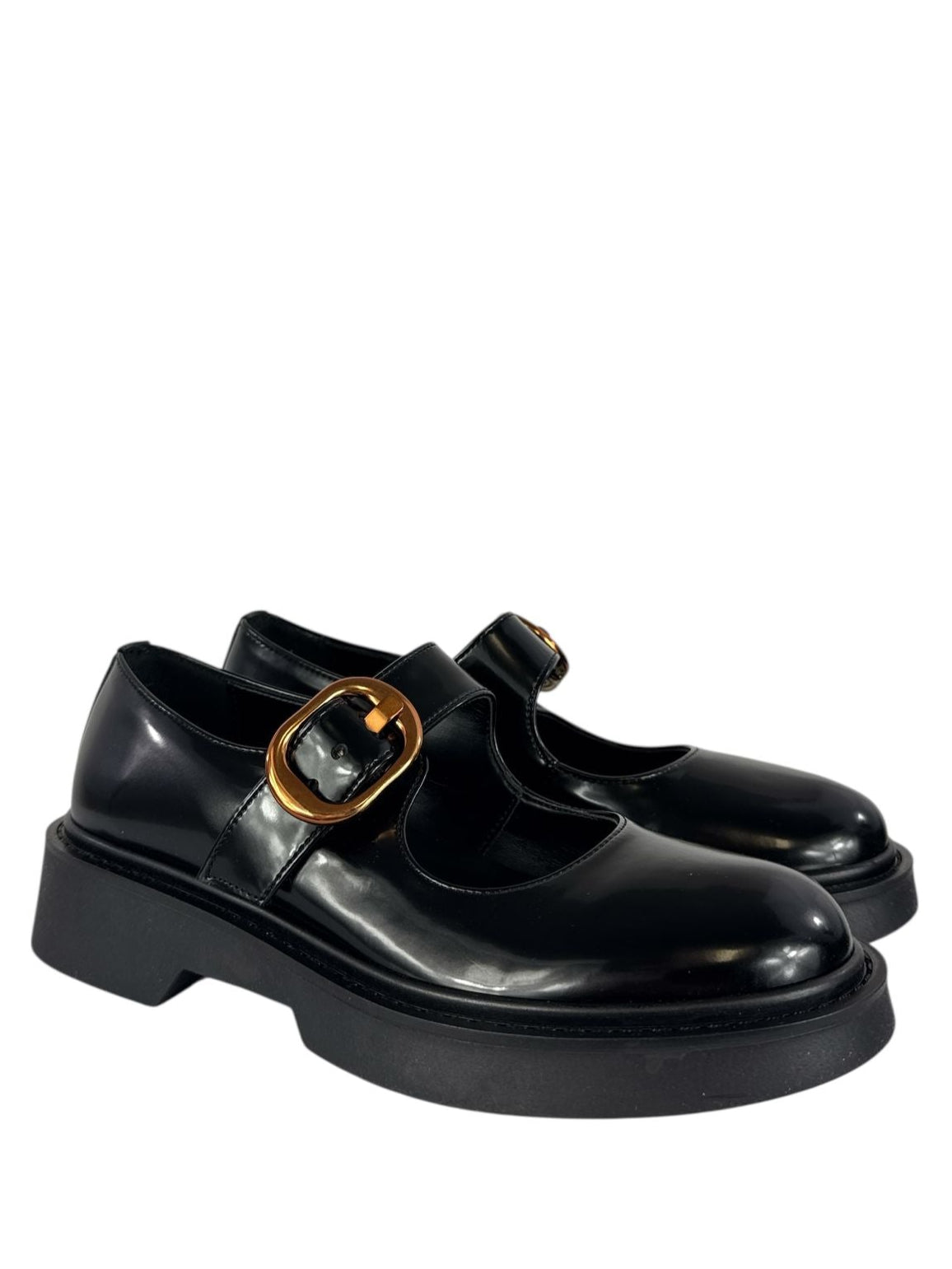 BOTTEGA LOTTI Scarpa donna modello mary jane in ecopelle lucida nero