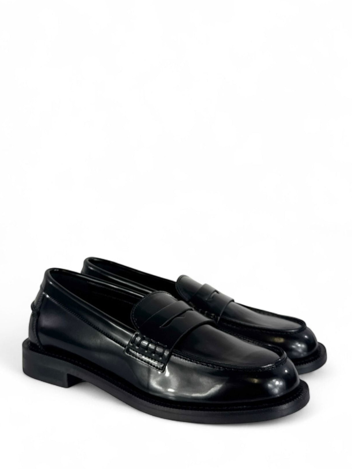 BOTTEGA LOTTI Mocassini  modello college in ecopelle nero