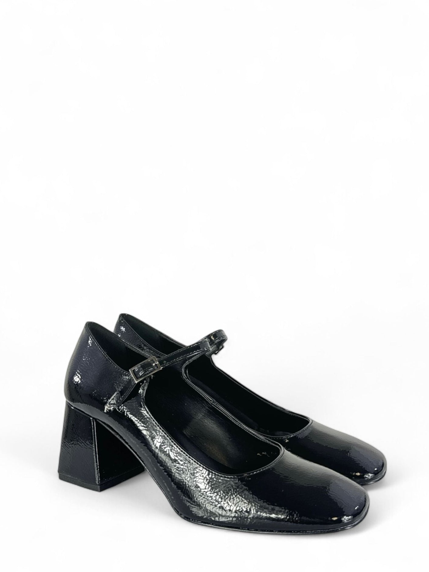 BOTTEGA LOTTI Scarpa modello mary jane in ecopelle 6cm nero