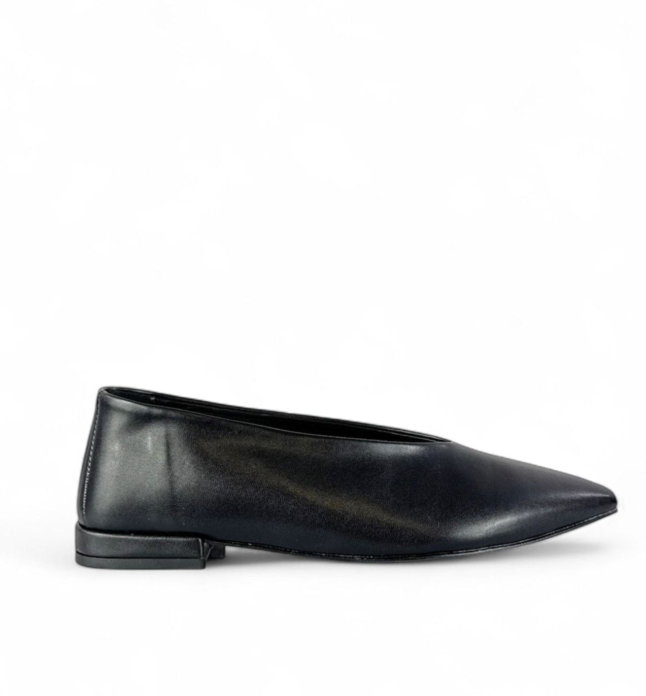 BOTTEGA LOTTI Ballerina donna in ecopelle con scollo a V nero