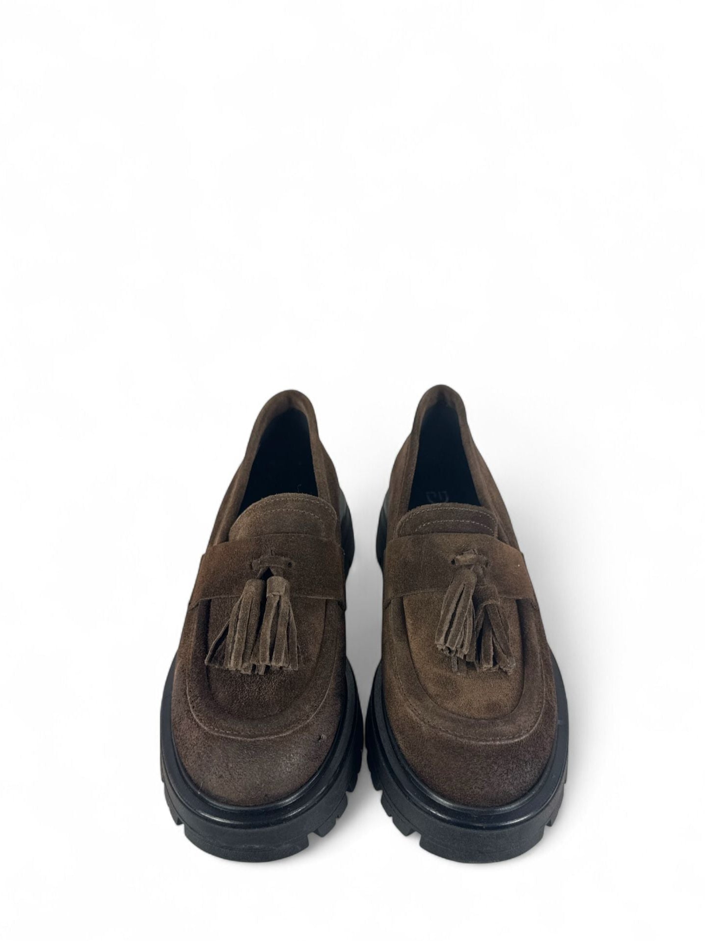 DIVINE FOLLIE MOCASSINO IN CROSTA MORO CON NAPPE