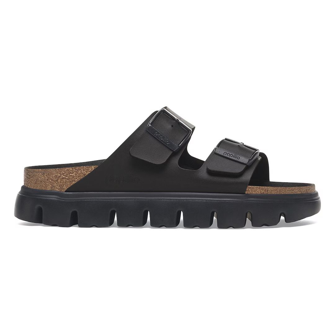 Birkenstock ciabatta donna pap chunky in birko flor nero