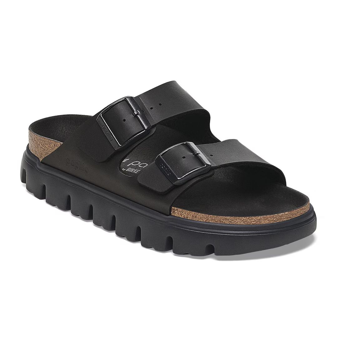 Birkenstock ciabatta donna pap chunky in birko flor nero
