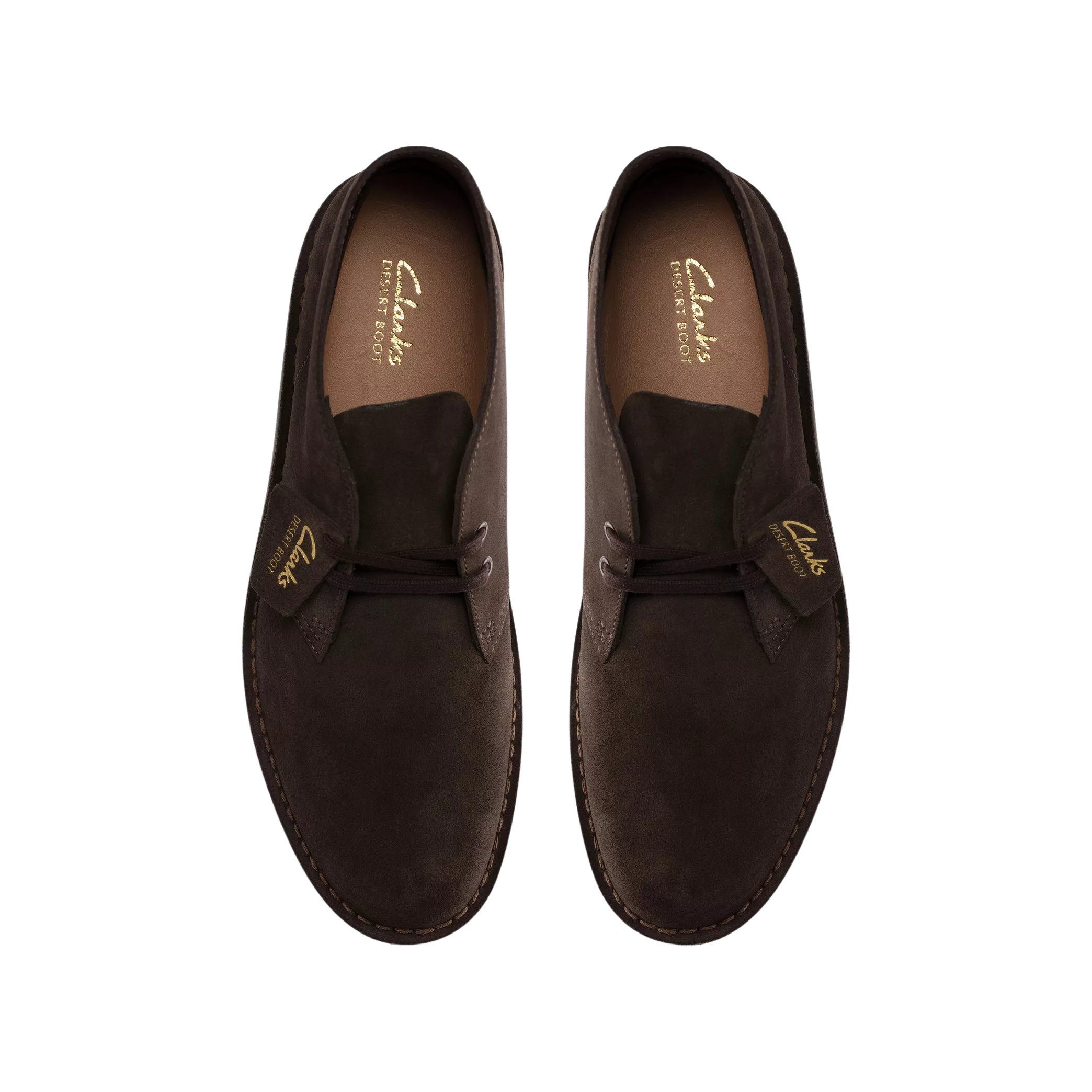 CLARKS stivaletti uomo Fodera pelle traspirante marrone scuro