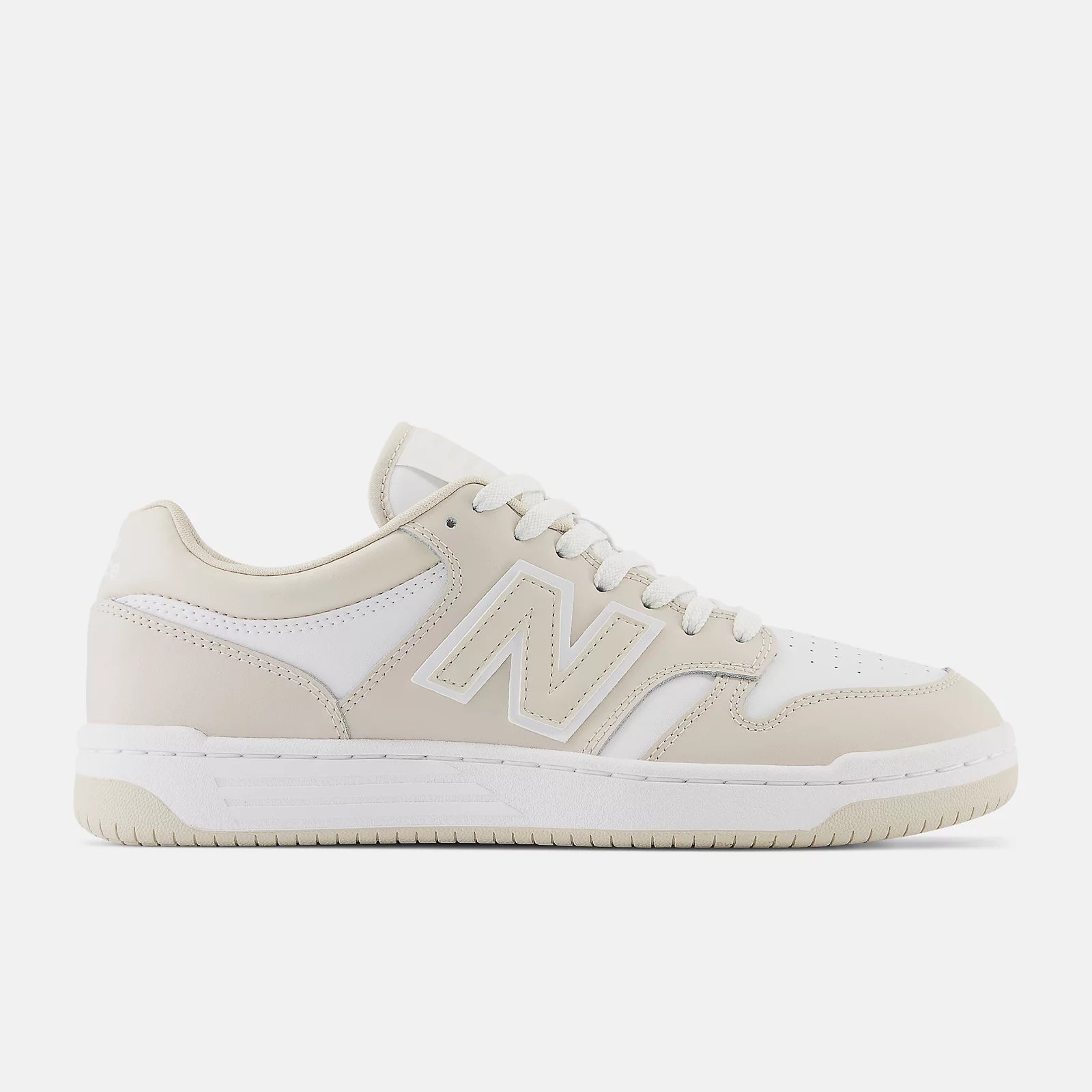 New Balance sneakers donna in pelle beige e bianco