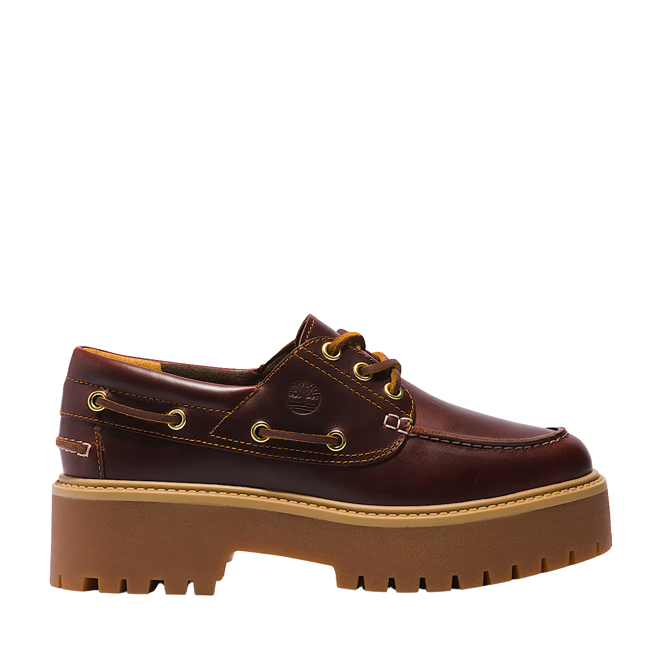 TIMBERLAND Scarpa da Barca con Plateau Stone Street marrone scuro