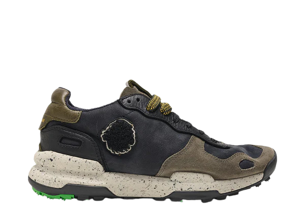 SATORISAN SNEAKER SUEDE BLACK KHAKI