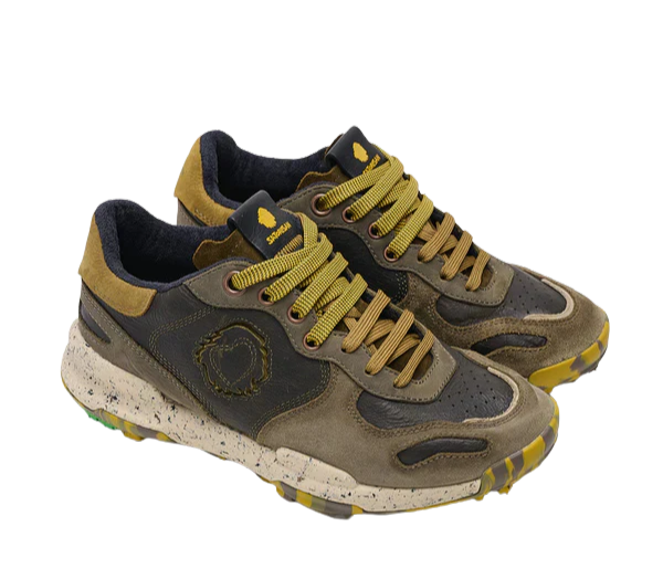 SATORISAN Sneakers uomo pelle suede swamp