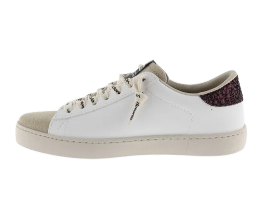VICTORIA Sneaker donna in eco pelle e suede bianco