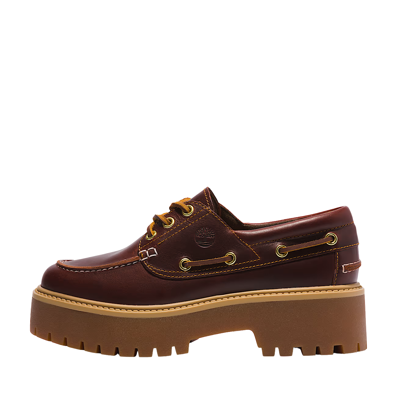 TIMBERLAND Scarpa da Barca con Plateau Stone Street marrone scuro