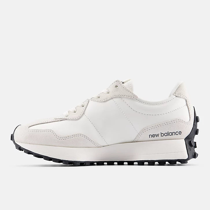New Balance sneaker donna 327 Bianco e Argento metallizzato