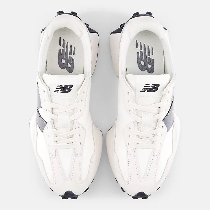 New Balance sneaker donna 327 Bianco e Argento metallizzato