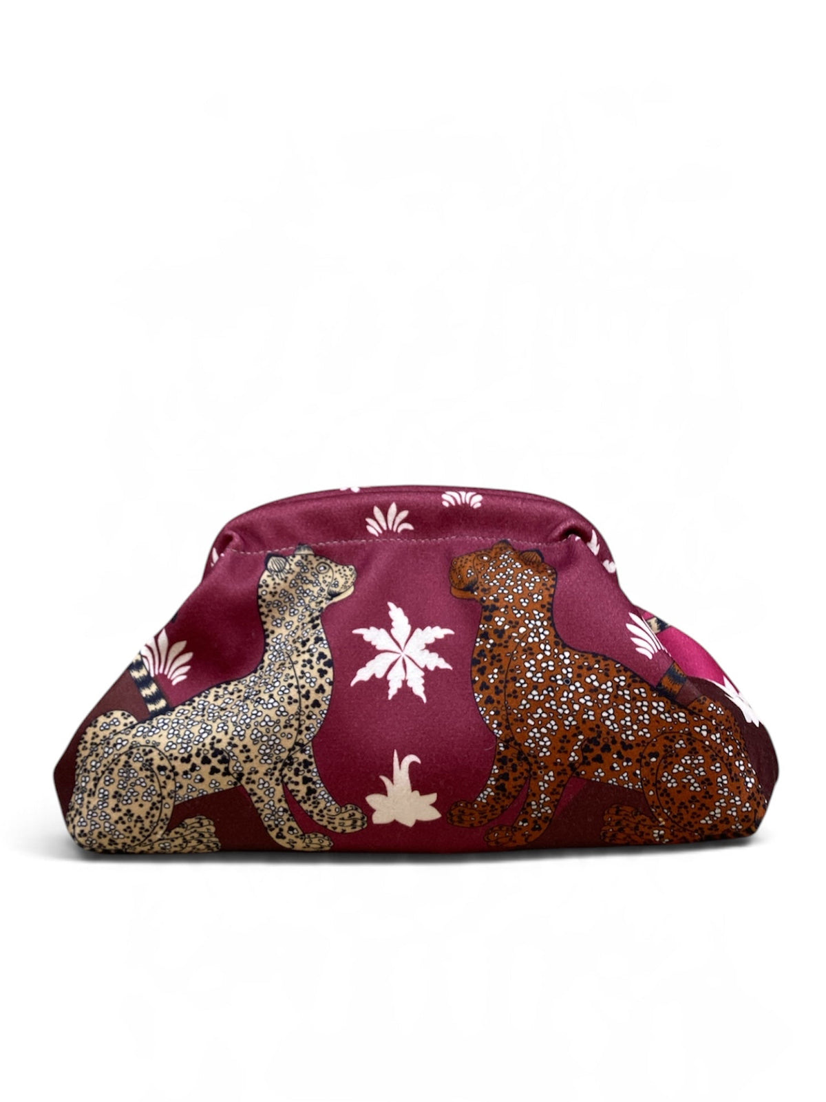 CECILE POCHETTE LEOPARD BORDEAUX
