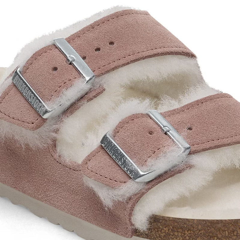 Birkenstock Arizona Pelliccia di agnello shearling rosa