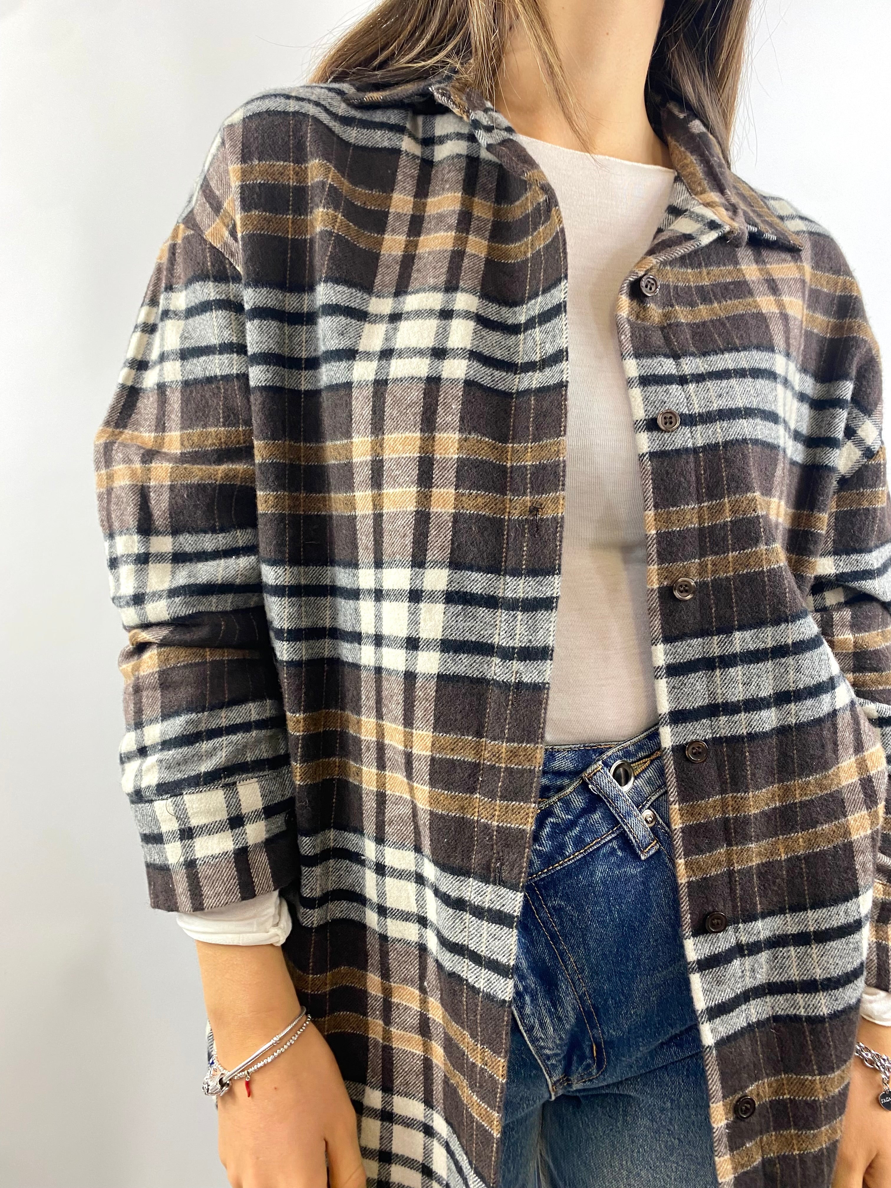 SUSY MIX CAMICIA CHECK MORO
