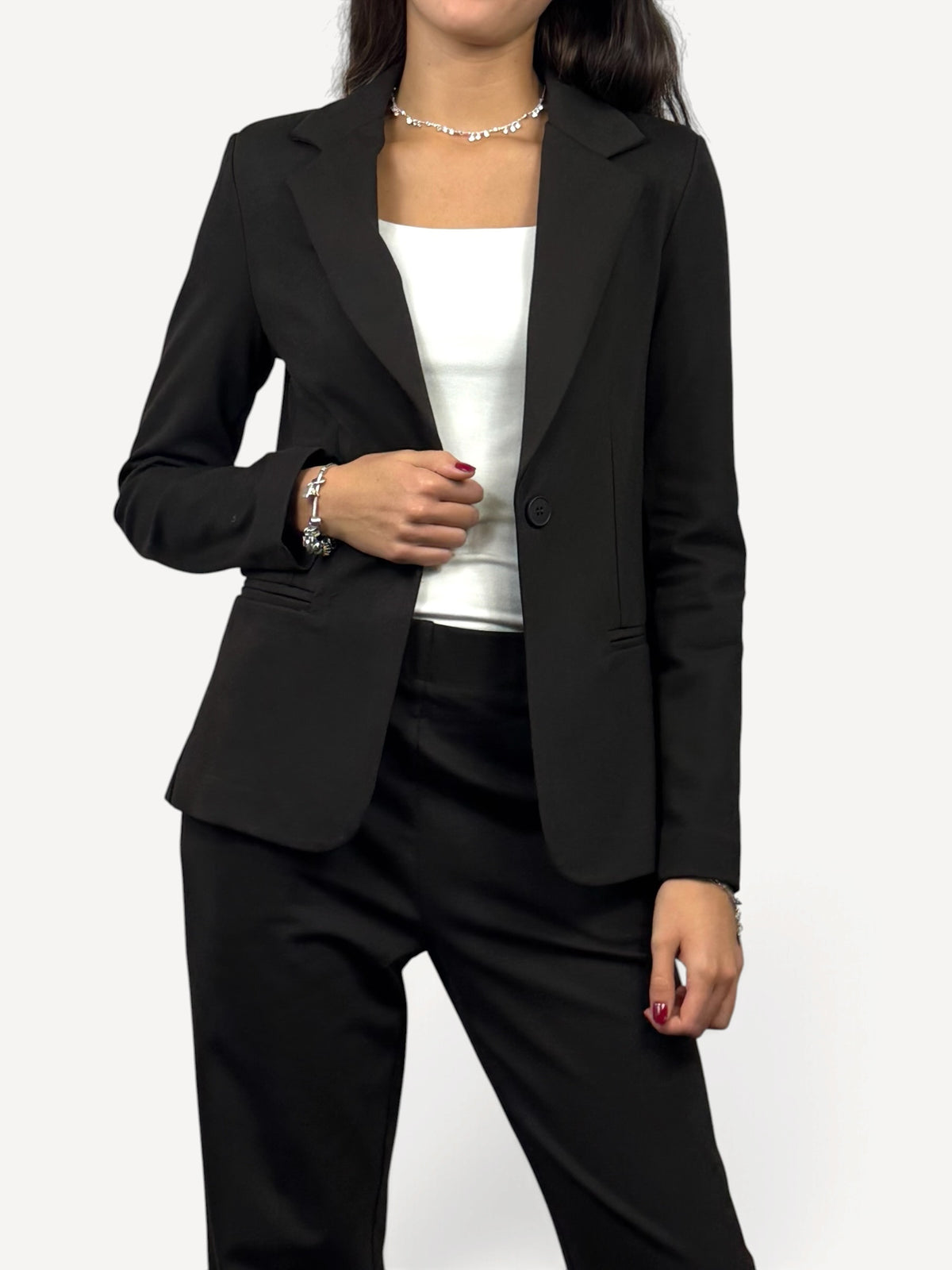 SUSY MIX BLAZER TESSUTO PUNTO MILANO MORO