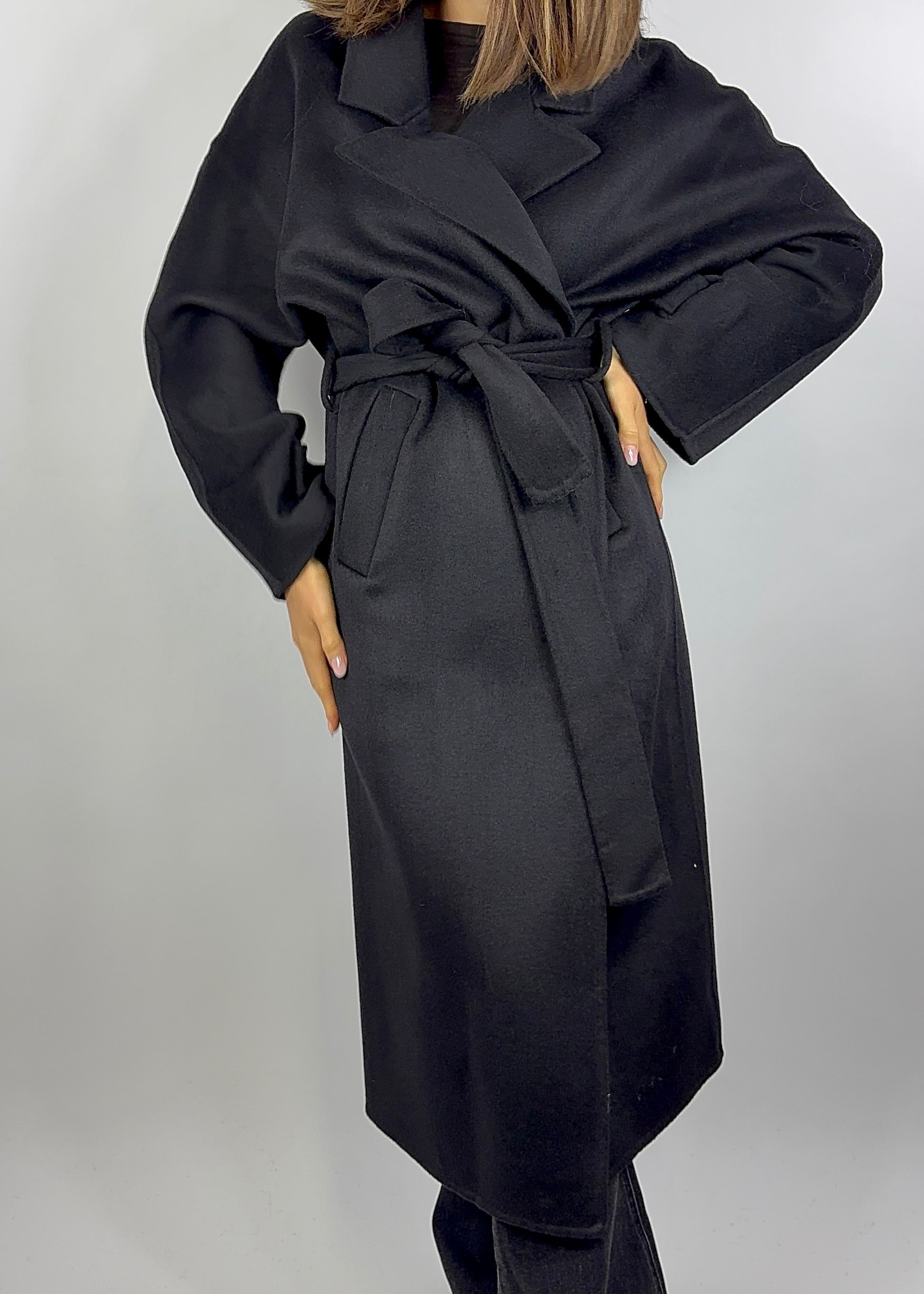 TWO WAY CAPPOTTO VESTAGLIA NERO