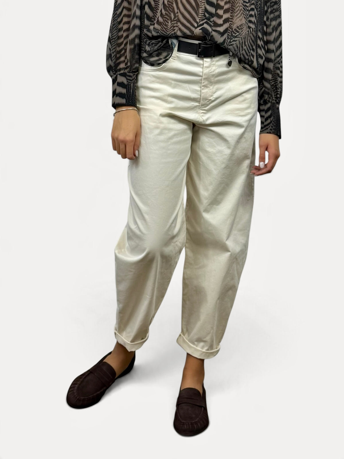 SUSY MIX PANTALONE CUORICINO LATTE