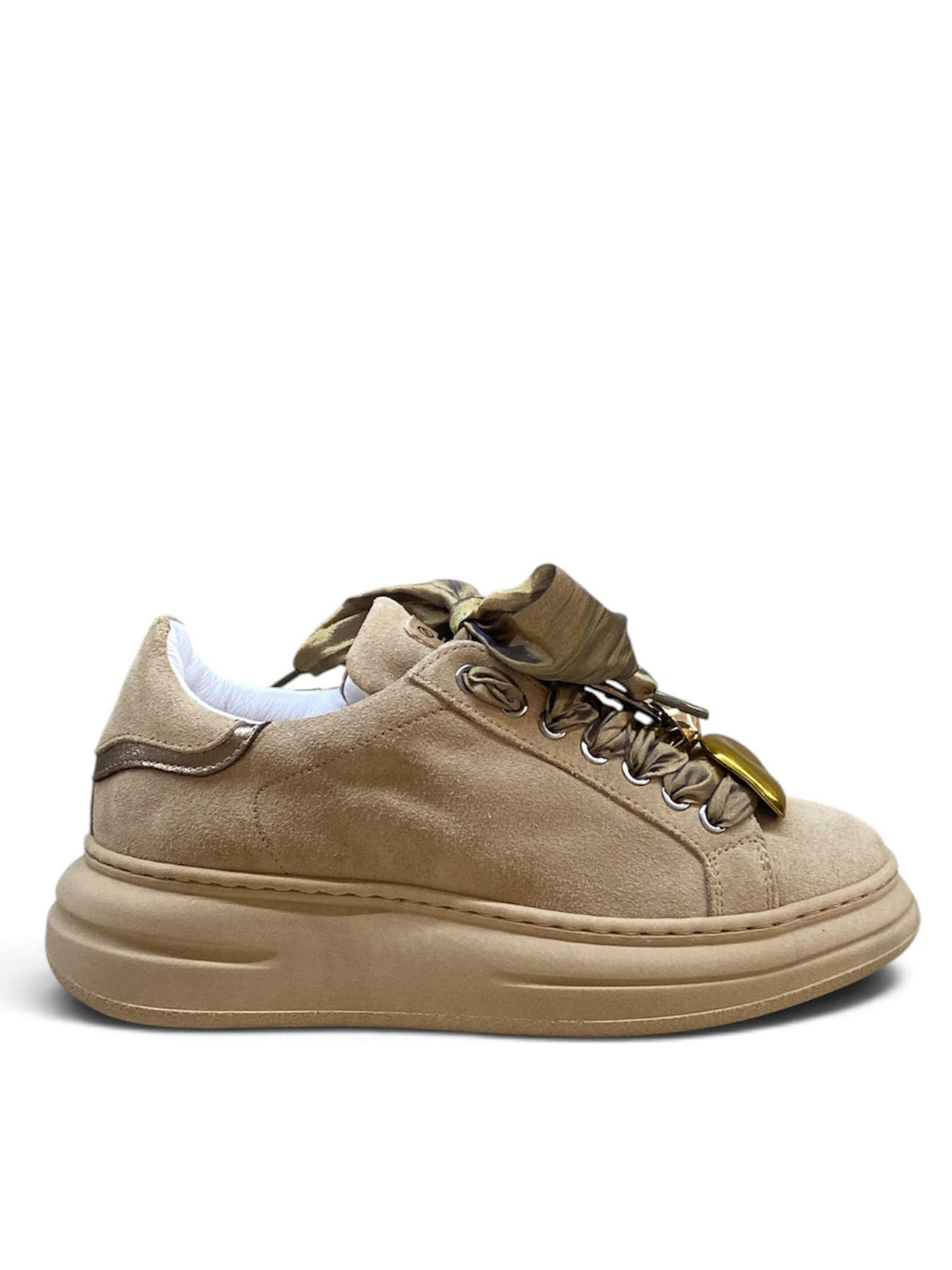 MÉLINÉ SNEAKERS DONNA SUEDE TAUPE