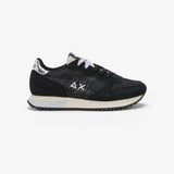 SUN68 sneaker donna in nylon e suede nero