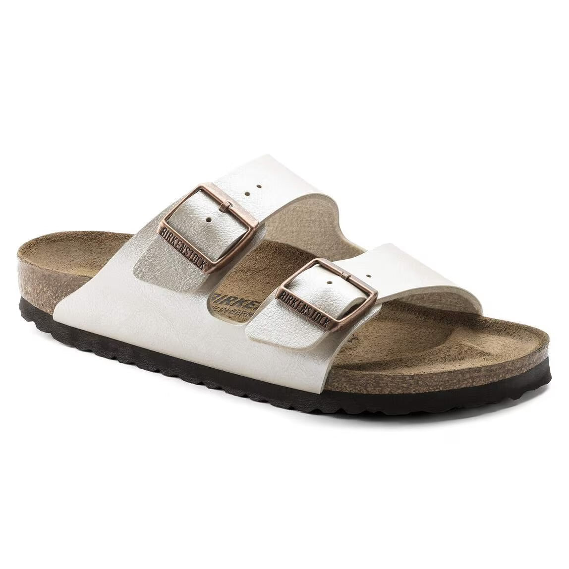 BIRKENSTOCK ARIZONA GRACEFUL PEARL WHITE