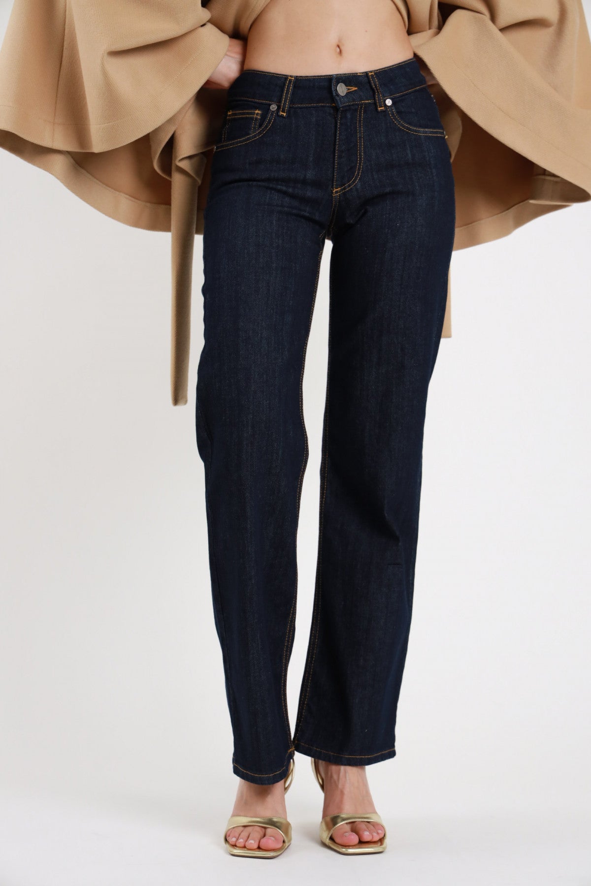 SUSY MIX JEANS STRAIGHT DENIM SCURO