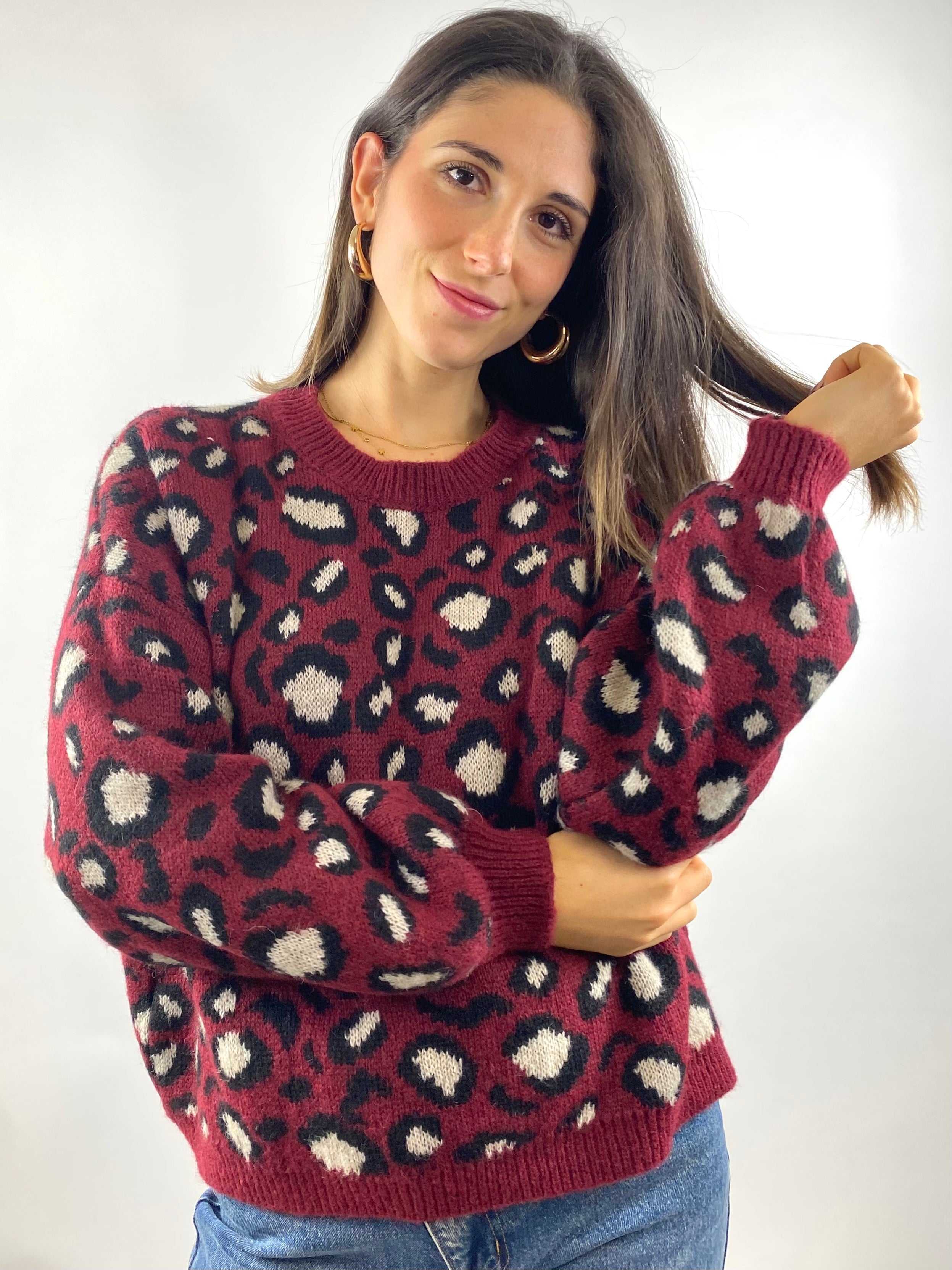 CECILE MAGLIONE ANIMALIER VINO