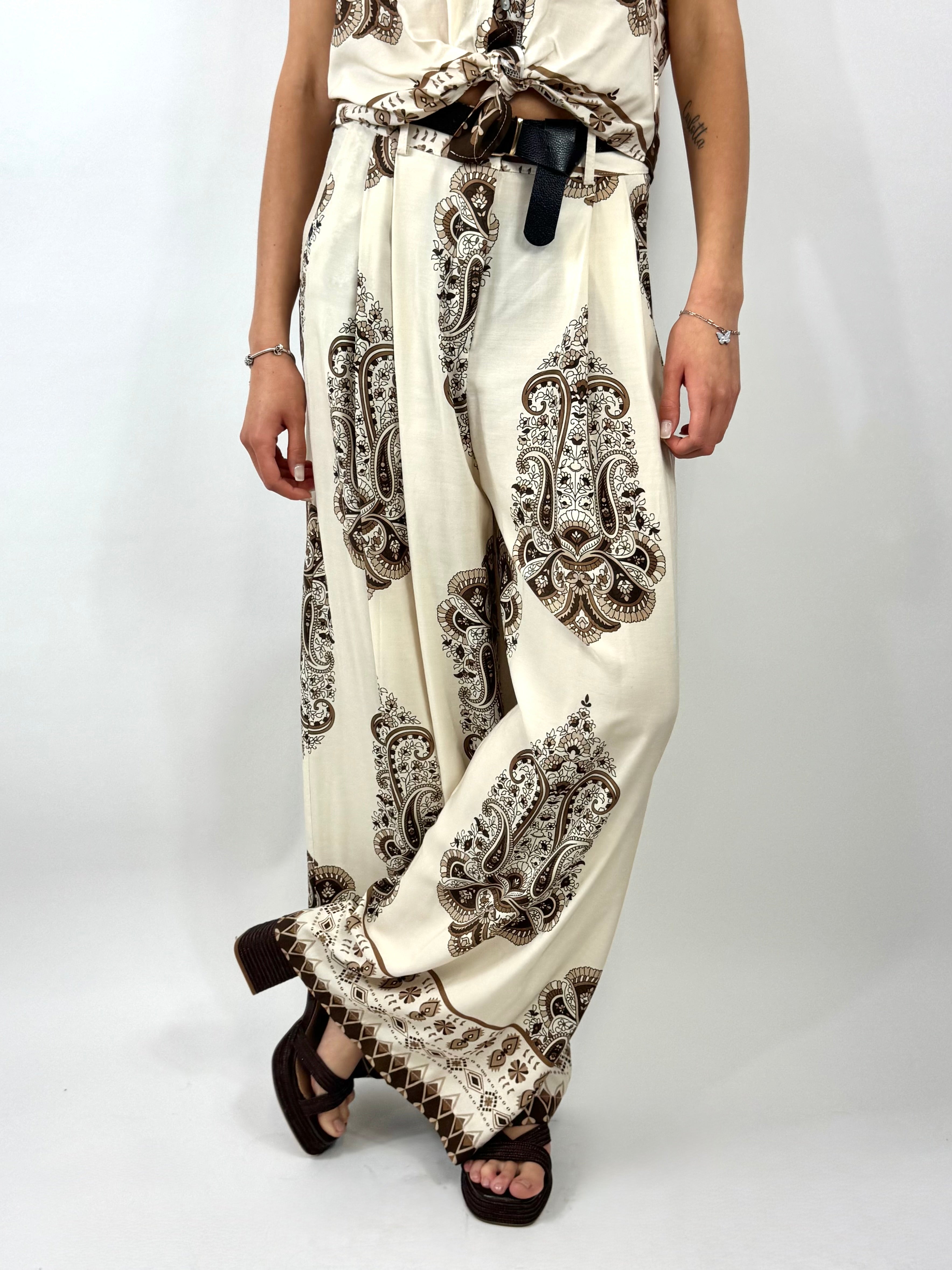 SUSYMIX PANTALONE BEIGE FANTASIA