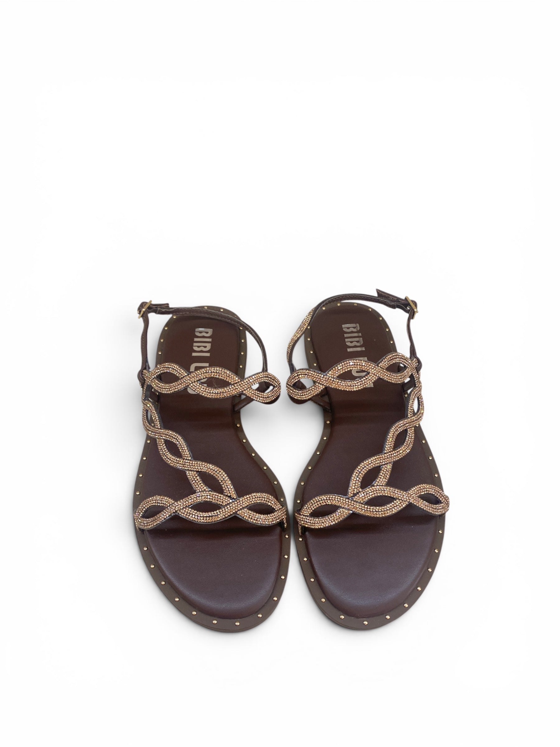 BIBI LOU SANDALO TRECCIA MARRONE