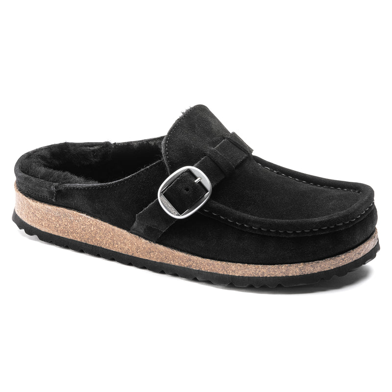 Birkenstock Buckley pelliccia di agnello Shearling Black