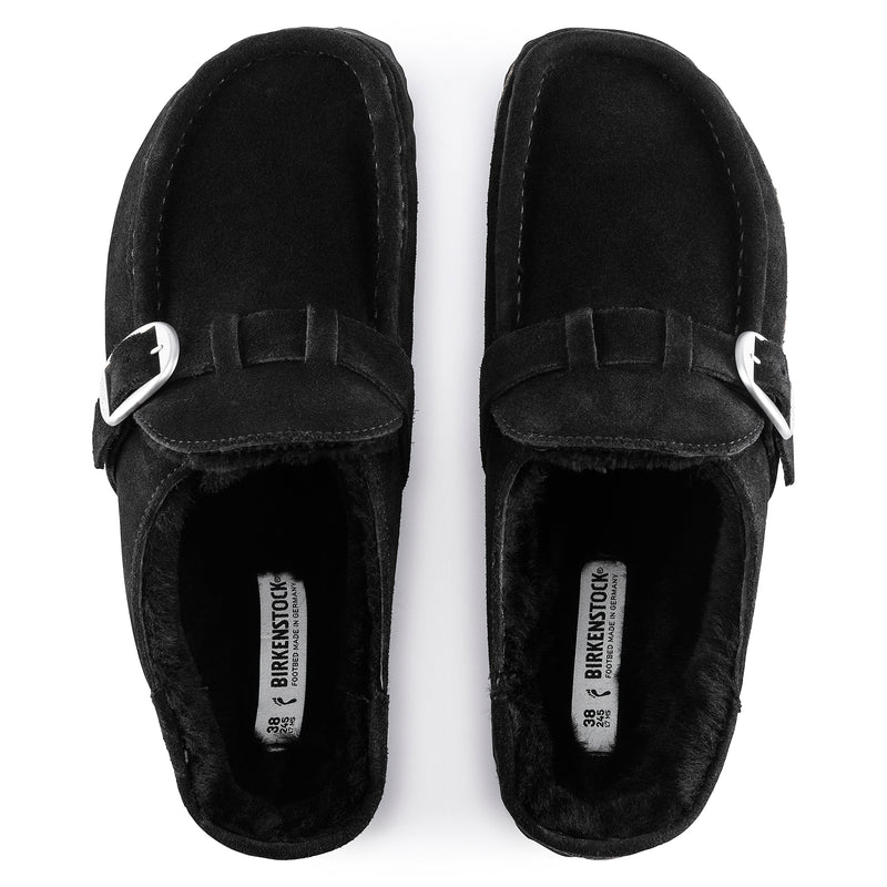 Birkenstock Buckley pelliccia di agnello Shearling Black