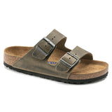 Birkenstock Ciabatta unisex Arizona SFB in pelle oliata khaki