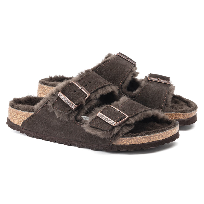 Birkenstock Arizona pelliccia di agnello Shearling Mocha