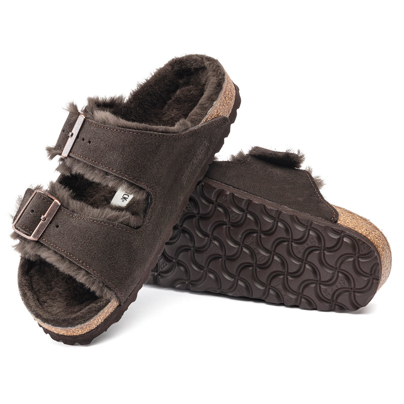 Birkenstock Arizona pelliccia di agnello Shearling Mocha