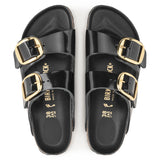 Birkenstock Ciabatta Donna Arizona big buckle nero lucida