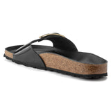 Birkenstock Ciabatta Donna Madrid big buckle nero lucido