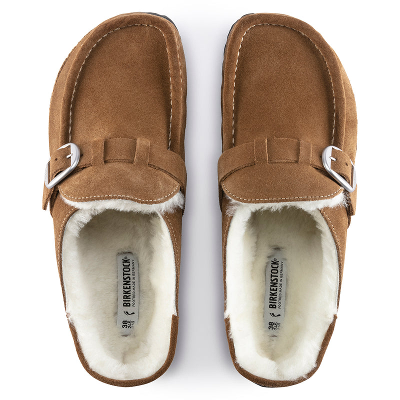 Birkenstock Buckley pelliccia di agnello Shearling Tea