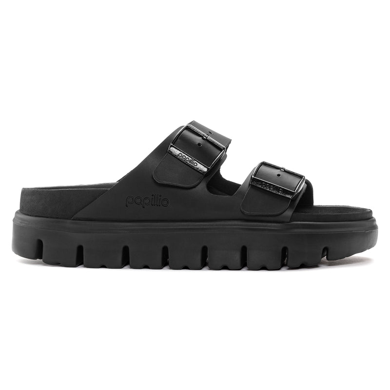 Birkenstock Ciabatta donna pap chunky in pelle naturale nero