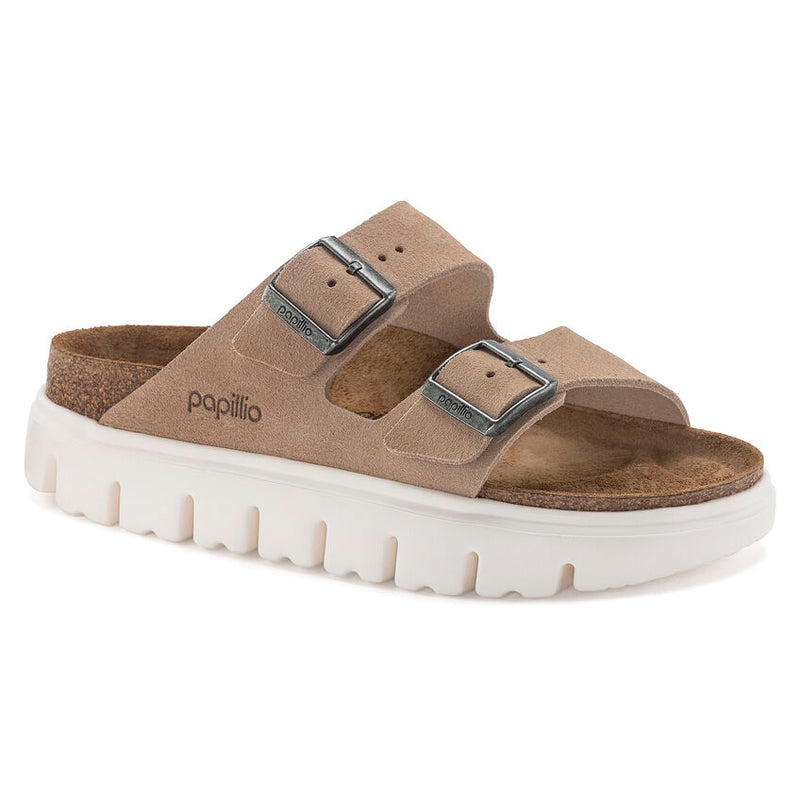 Birkenstock Ciabatta Donna Arizona chunky scamosciata sabbia