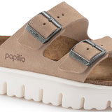 Birkenstock Ciabatta Donna Arizona chunky scamosciata sabbia