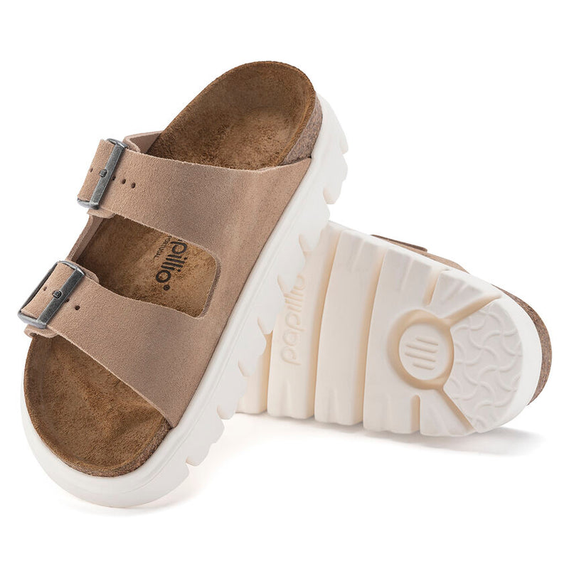 Birkenstock Ciabatta Donna Arizona chunky scamosciata sabbia