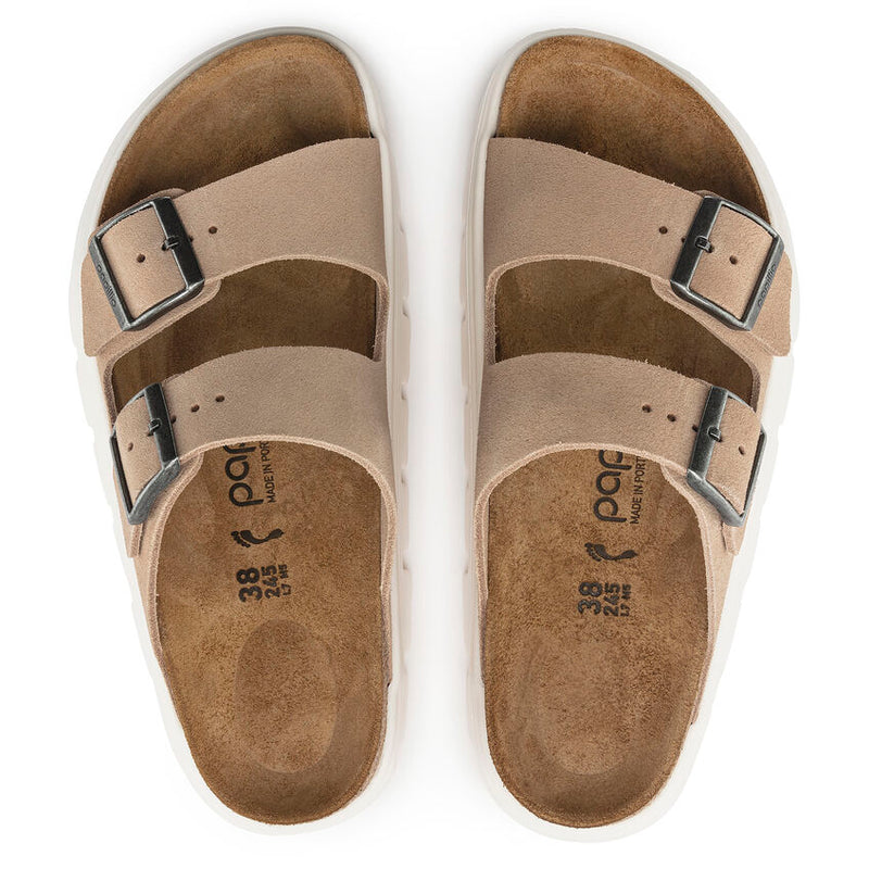 Birkenstock Ciabatta Donna Arizona chunky scamosciata sabbia