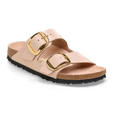 Birkenstock Ciabatta Donna Arizona big buckle shine new beige