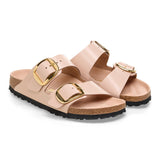 Birkenstock Ciabatta Donna Arizona big buckle shine new beige