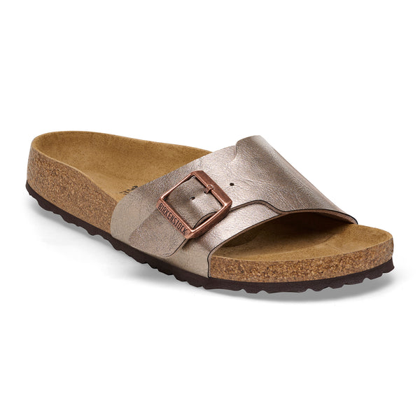 Birkenstock Ciabatta donna fascia larga con fibbia birko flor graceful taupe