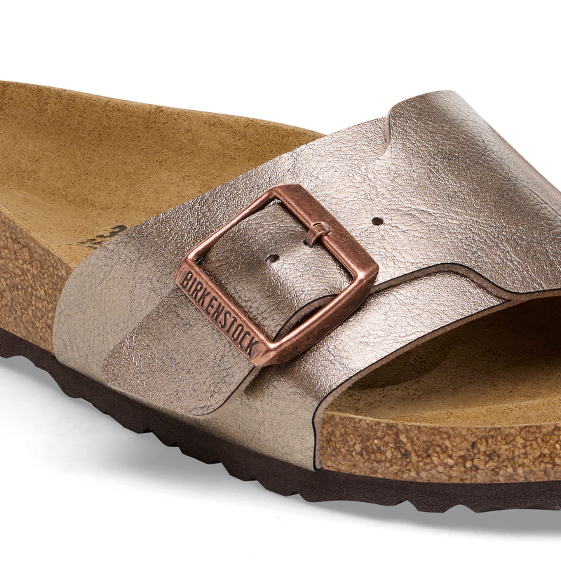 Birkenstock Ciabatta donna fascia larga con fibbia birko flor graceful taupe